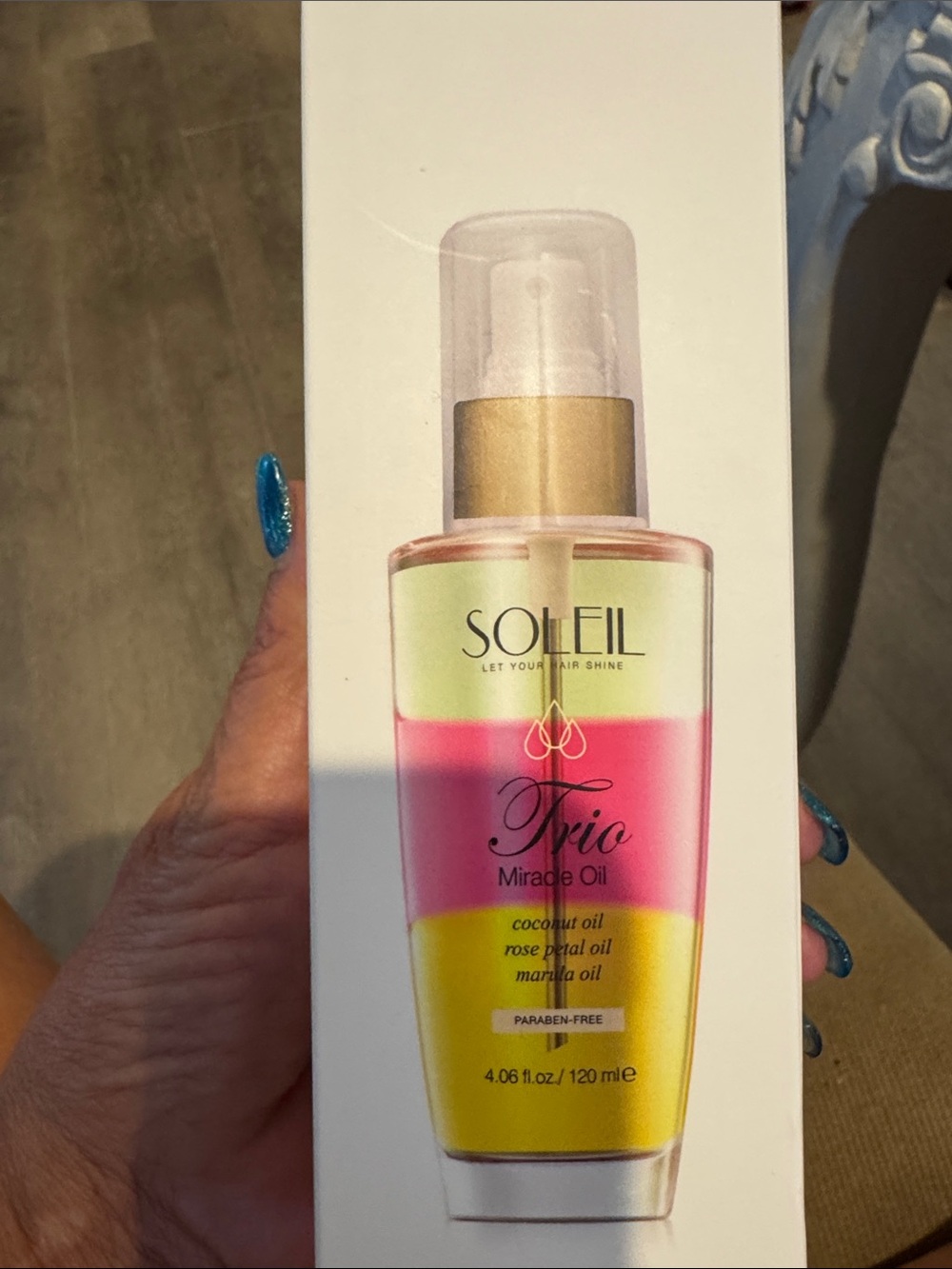 SOLEIL Trio Miracle Oil - Pink, Yellow & Green Bottle